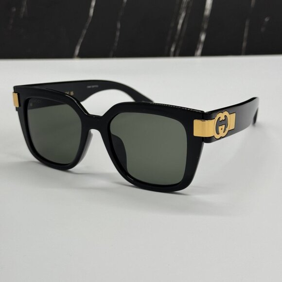 NEW GG1690SK 001 GUCCI SUNGLASSES SHINY BLACK WOMEN EYEWEAR GUCCI - Picture 11 of 15